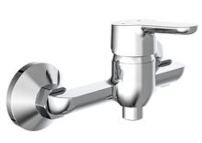 VICO ééngreepsmengkraan douche, chroom keramische schijven geluidsarme, verwisselbare 35 mm-cartouche ½" (Ø ca. 1,9 cm) verbinding voor doucheslang metalen greep garantie: 5 jaar
