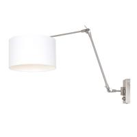 Steinhauer Wandlamp prestige chic 8106 staal kap effen wit