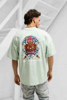 Off The Pitch Dragon Oversized T-Shirt Heren Groen - Maat M - Kleur: Groen | Soccerfanshop