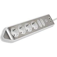 Brennenstuhl Estilo hoekstopcontact 4-voudig met USB-oplaadfunctie stekkerdoos Brennenstuhl Estilo hoekstopcontact 4-voudig met USB-oplaadfunctie stekkerdoos
