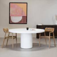 Eettafel Eden Rond Wit 150cm - Giga Meubel