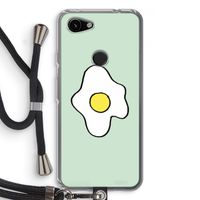 Spiegelei: Pixel 3a Transparant Hoesje met koord Spiegelei: Pixel 3a Transparant Hoesje met koord