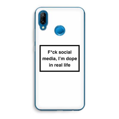 I'm dope: Huawei P20 Lite Transparant Hoesje