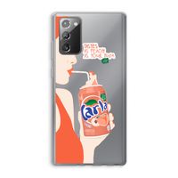 Peach please!: Samsung Galaxy Note 20 / Note 20 5G Transparant Hoesje
