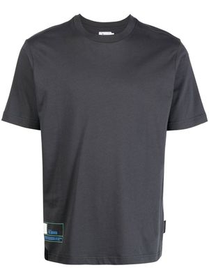 izzue t-shirt en coton à logo imprimé - Gris