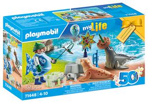 PLAYMOBIL City Life - Dieren voeren constructiespeelgoed 71448