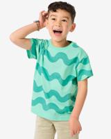 HEMA Kinder T-shirt Golven Groen (groen) - thumbnail