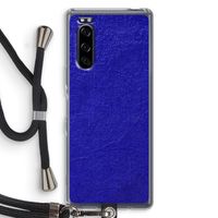 Majorelle Blue: Sony Xperia 5 Transparant Hoesje met koord
