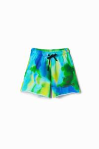 Jogging bermuda met aquarelprint - MATERIAL FINISHES - 11/12