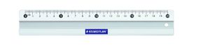 Staedtler Mars 563 Bureauliniaal 200 mm Aluminium Wit