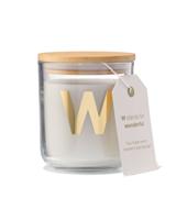 HEMA Kaars in glas Ø8x10cm letter W