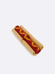 EatMySocks Hot Dog Unisex Beige, Rood, Geel 1 paar/paren