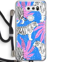 Tijger: LG V30 Transparant Hoesje met koord