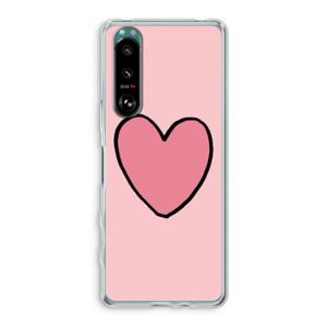 Hartje: Sony Xperia 5 III Transparant Hoesje