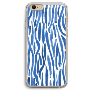 Blauwe nerven: iPhone 6 Plus / 6S Plus Transparant Hoesje