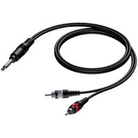 Procab CAB715/3 Jack naar 2 x RCA verloopkabel