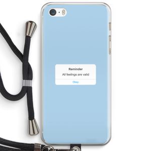 Reminder: iPhone 5 / 5S / SE Transparant Hoesje met koord