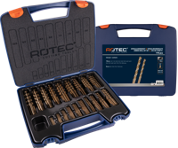 Rotec 170 dlg. Kunststof Cassette Spiraalboren Cobalt 1,0-10,0x0,5 mm - 900.0172K - 900.0172K