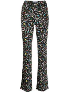 Rabanne pantalon droit à taille haute - Noir