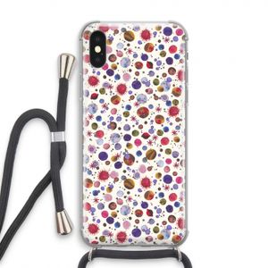 Planets Space: iPhone X Transparant Hoesje met koord