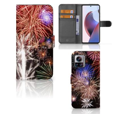 Motorola Edge 30 Ultra | Wallet Case | met Pasjes | Vuurwerk
