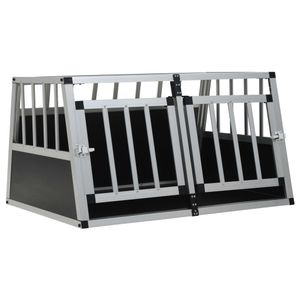 VidaXL Hondenbench met dubbele deur 89x69x50 cm