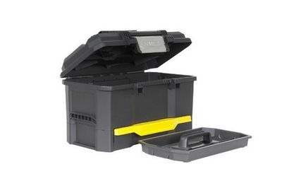Stanley Gereedschapskoffer 19" met drukslot en lade gereedschapskist
