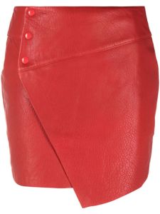 Zadig&Voltaire minijupe Junko Cuir en cuir - Rouge