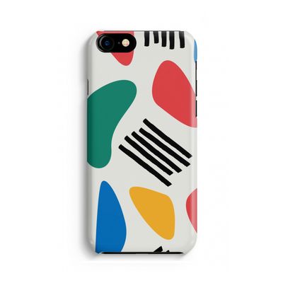 Illustratieve pop 1: Volledig geprint iPhone SE 2020 Hoesje