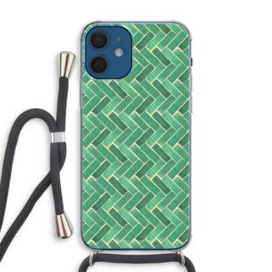 Moroccan tiles 2: iPhone 12 Transparant Hoesje met koord