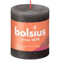 3 stuks - Bolsius - Stompkaars Stormy Grey 80/68 rustiek - thumbnail