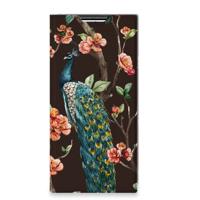 Samsung Galaxy S22 Ultra | Hoesje maken | Pauw met Bloemen
