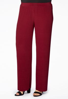 Yoek Broek plissé | Rood | Maat 46/48