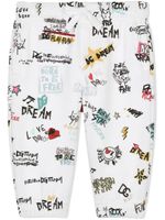 Dolce & Gabbana Kids pantalon de jogging à imprimé graphique - Blanc
