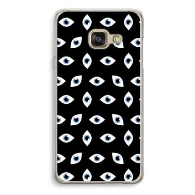 Eyes pattern: Samsung A3 (2017) Transparant Hoesje