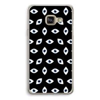 Eyes pattern: Samsung A3 (2017) Transparant Hoesje