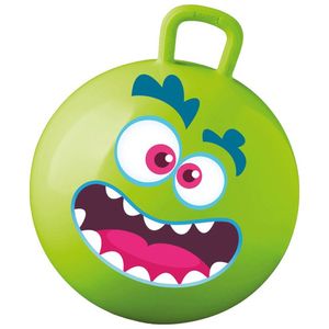 Skippybal met smiley - groen - 50 cm - buitenspeelgoed voor kinderen   -