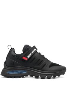 DSQUARED2 baskets à empiècements contrastants - Noir