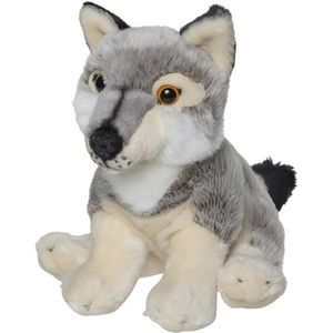 Knuffel wolf grijs 22 cm knuffels kopen