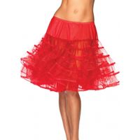 Lange rode petticoat voor dames One size  - - thumbnail