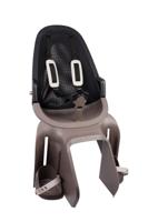 Qibbel achterzitje air bagagedrager zwart/lichtbruin