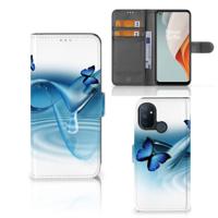 OnePlus Nord N100 | Telefoonhoesje | Met pasjeshouder | Vlinders