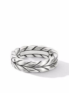 David Yurman bague Chevron en argent sterling