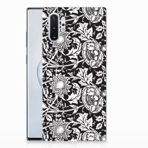 Samsung Galaxy Note 10 Plus TPU Case Black Flowers