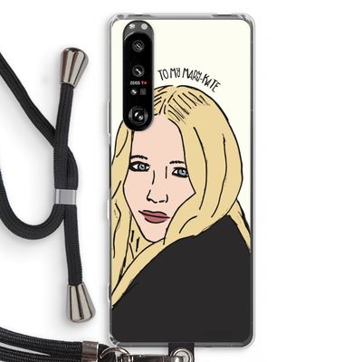 Mary Kate: Sony Xperia 1 III Transparant Hoesje met koord