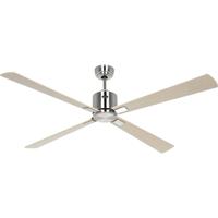 CasaFan ECO NEO III 152 BN-AH/BU WiFi Flügel Ahorn/Buche Plafondventilator 27 W (Ø x h) 152 cm x 360 mm Chroom (geborsteld) Met afstandsbediening, Timer, Met
