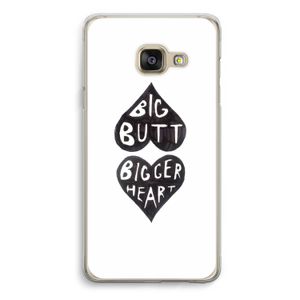 Big butt bigger heart: Samsung A3 (2017) Transparant Hoesje