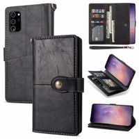 Samsung Galaxy S22 Plus hoesje - Bookcase - Pasjeshouder - Portemonnee - Luxe - Kunstleer - Zwart - thumbnail