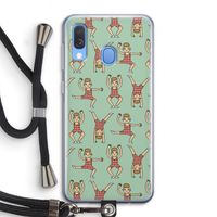 Gymboys: Samsung Galaxy A40 Transparant Hoesje met koord Gymboys: Samsung Galaxy A40 Transparant Hoesje met koord