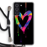 Melts My Heart: Samsung Galaxy S21 FE Transparant Hoesje met koord